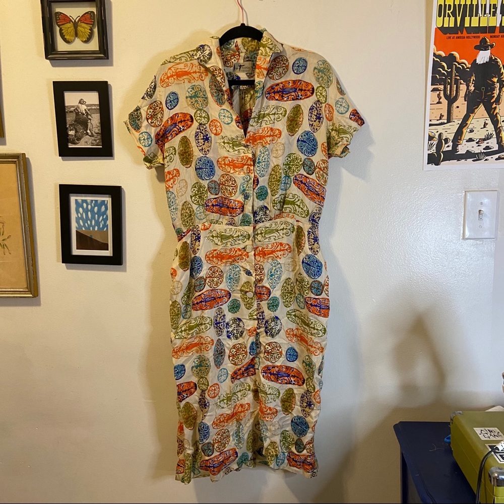 Vintage 60s Tiki Dress
